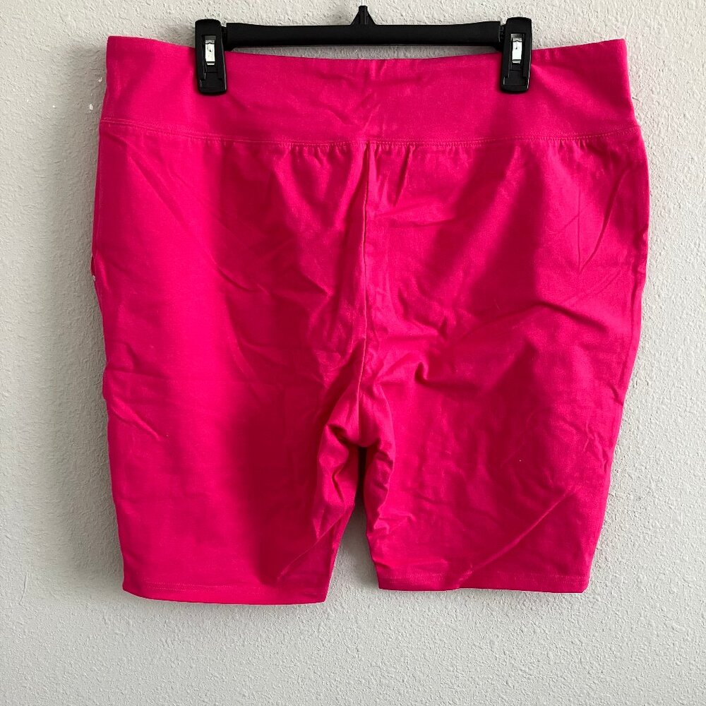 Sport Savvy Petite Solid Bike Short Set - Pink (Sz PXL) a594570